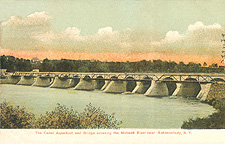 The Canal Aqueduct and Bridge crossing the Mohawk River near Schenectady, N.Y.