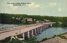 Erie Canal crossing Mohawk River, Schenectady, N.Y.