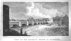 View of the Aqueduct bridge at Rochester
