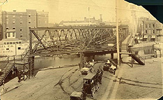 West Avenue lift bridge over the Erie Canal