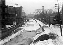 Erie Canal in winter