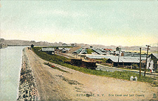 Erie Canal and salt covers at Syracuse, N.Y.