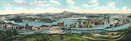 Birds Eye View of Cohoes N.Y. in 1859