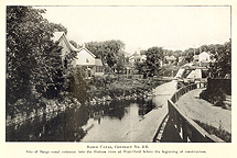 Site of Barge canal entrance into the Hudson before the beginning of construction