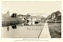 Completed channel at the entrance into the Hudson River at Waterford, N.Y.