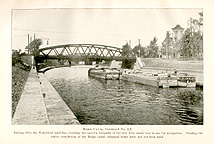 The Barge Canal through Waterford, N.Y.