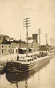 Docked Canal Boat in Watervliet, N.Y.