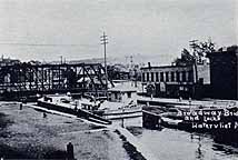 Broadway Bridge and Locks, Watervliet, N.Y.