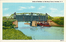 Locks at Herkimer on the Barge Canal, Herkimer, N.Y.