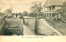 Lock on Erie Canal in the Mohawk Valley