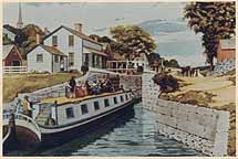 Erie Canal lock near Rome, N.Y.