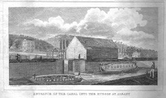 Entrance of the Canal into the Hudson at Albany