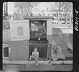 Some barges have cabins amidship