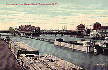 Entrance to New Barge Canal, Tonawanda, N.Y.