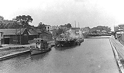 Two boats, Erie Canal, Fairport, N.Y.