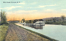 Lumber boat on the Erie Canal, Newark, N.Y.