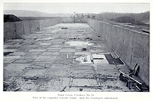 View of the new concrete trough upon the Irondequoit Embankment near Bushnell's 
        Basin