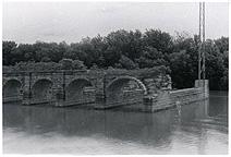 Montezuma Aqueduct remains - east side, looking southeast