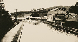 Erie Canal through Port Byron, N.Y.