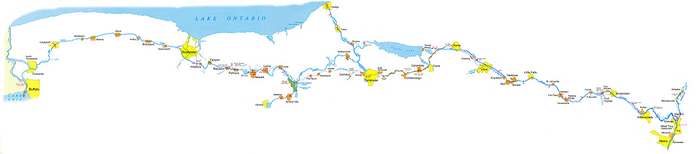 Map of the Erie Canal