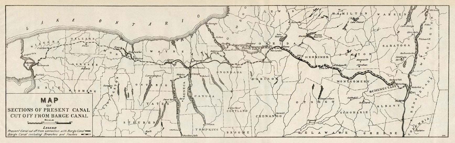 Erie Canal Chart