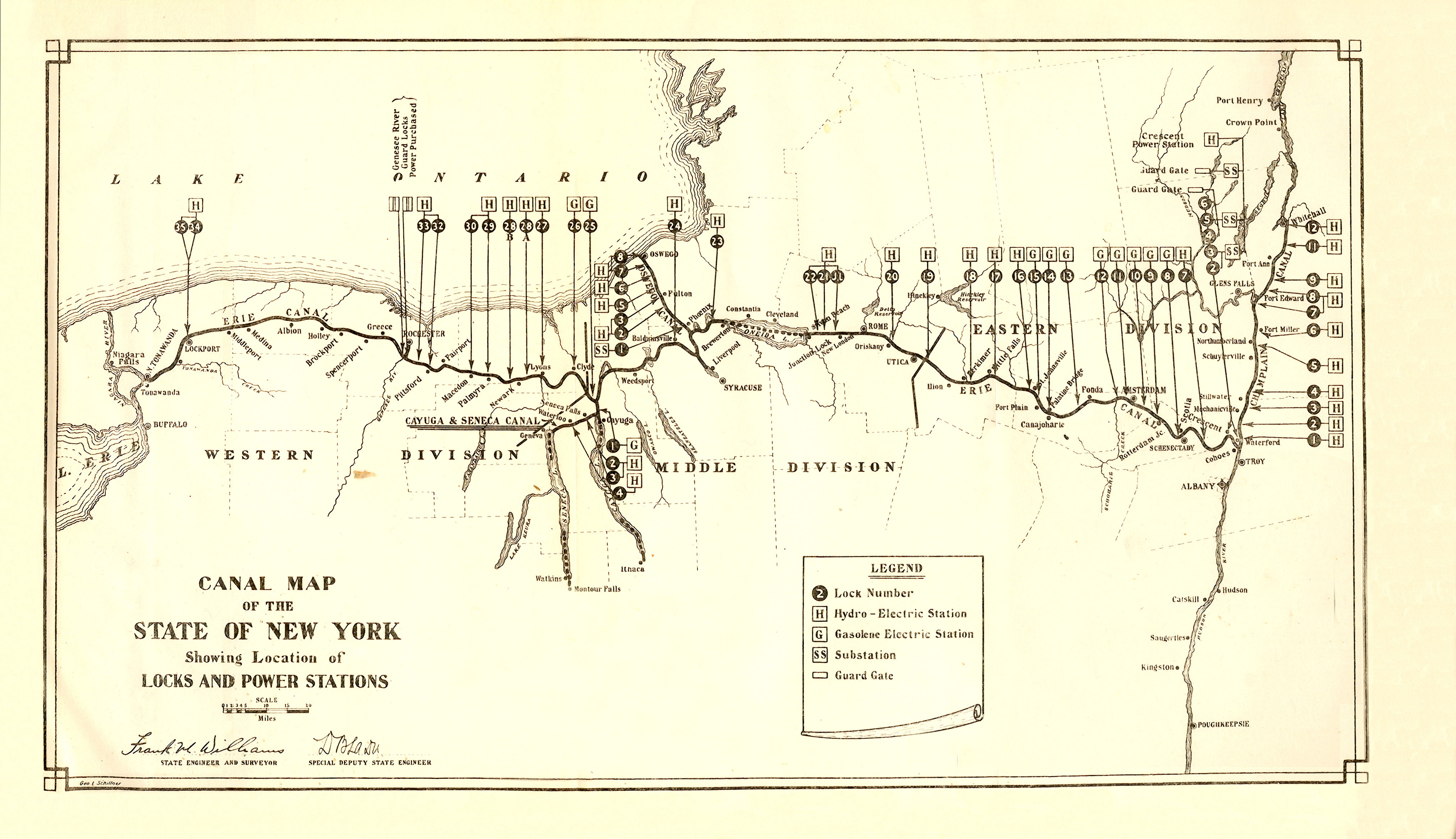 Erie Canal Chart