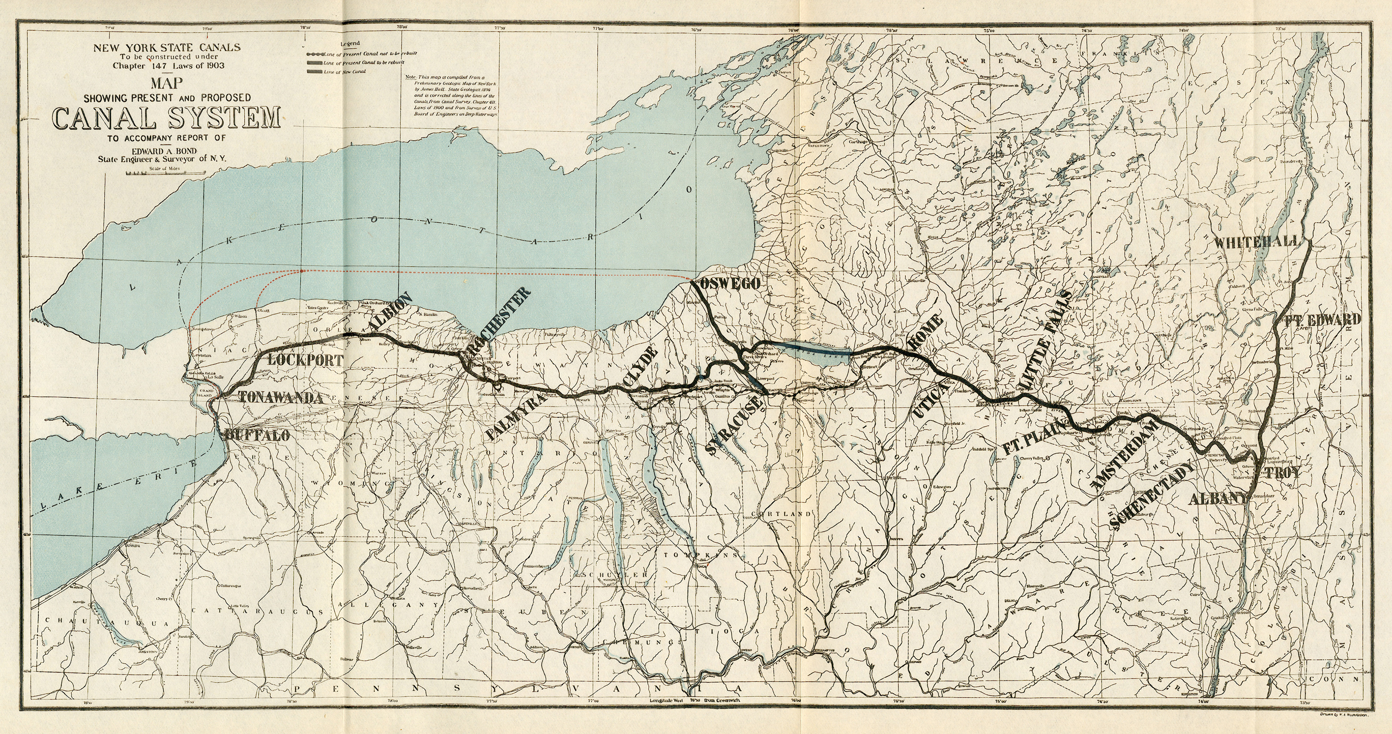 Erie Canal Chart