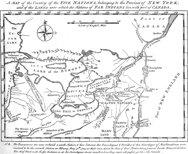 Map - Five Indian Nations