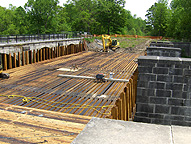 Nine Mile Creek Aqueduct restoration - Overview, May 22nd