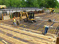 Installation of the decking