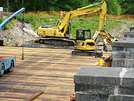 Nine Mile Creek Aqueduct restoration - Eastern end