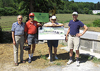 Nine Mile Creek Aqueduct restoration - Looking west