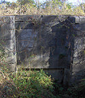 Enlarged Erie Canal Lock No. 50 - Gate recess, central section, south chamber, 
          eastern end