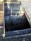Enlarged Erie Canal Lock No. 50 - Overflow well on the western end of the central 
          divider