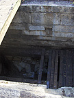 Enlarged Erie Canal Lock No. 50 - Overflow well on the western end of the central
          divider