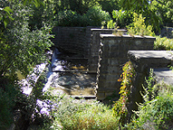 Centreport Aqueduct - south side, looking west from the heelpath