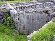 The drydocks at Chittenango Landing Canal Boat Museum