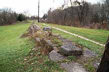 Lock no. 10, Cohoes, NY, west chamber, western wall, looking south