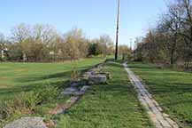 Lock no. 10, Cohoes, NY, west chamber, western wall, looking south