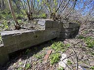 Lock no. 11 remains, western chamber, western wall, gate recess