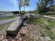 The remains of Enlarged Erie Canal Lock 12 in Cohoes