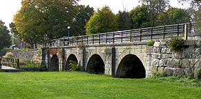 The aqueduct remains at Jordan, looking northwest