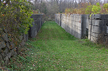 Erie Canal Lock No. 51 - The south chamber, looking west