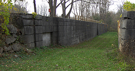 Erie Canal Lock No. 51 - The south chamber, looking west