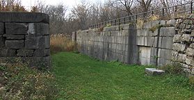 Erie Canal Lock No. 51 - The north chamber, looking west