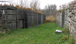 Erie Canal Lock No. 51 - The north chamber, looking west