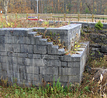 Erie Canal Lock No. 51 - The west end of the north chamber, looking south