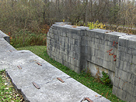 Erie Canal Lock No. 51 - The west end of the south chamber, looking northwest