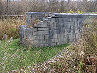 Erie Canal Lock No. 51 - The west end of the extended south chamber