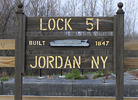 Sign at Erie Canal Lock No. 51, Jordan, N.Y.